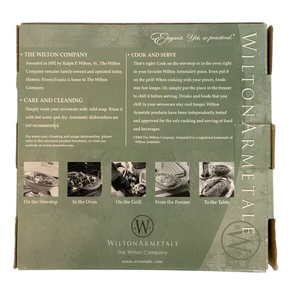 Wilton Armetale Eddy Small Bowl Square Scalloped Edge Shiny Pewter #153004 - Picture 4 of 8